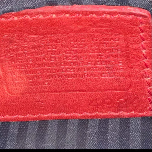 Coach Vintage Sonoma Convertible Crossbody Bag 4924 Red Pebbled Leather C/Rica - Picture 8 of 15